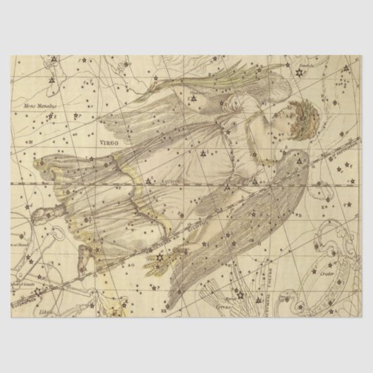 アンティーク銀河系マップシリーズデザイン9 薄葉紙 (正面)