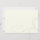 アンティーク銀金ゴールドケルト結び目模様結婚式招待状 招待状 (裏面)