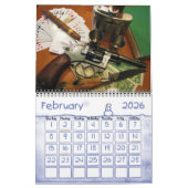 アンティーク銃カレンダー カレンダー (2月 2026)