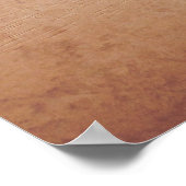 アンティーク銅ハンドベルGクレフ、 音符記号ハンドル ポスター (角)