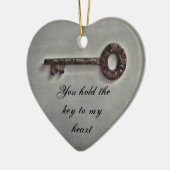 アンティーク鍵オングレー セラミックオーナメント (左)