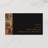 アンティーク鍵ディーラーストアショップヴィンテージ 名刺 (裏面)