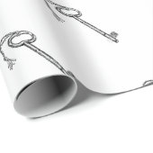 アンティーク鍵 ラッピングペーパー (ロールコーナー)