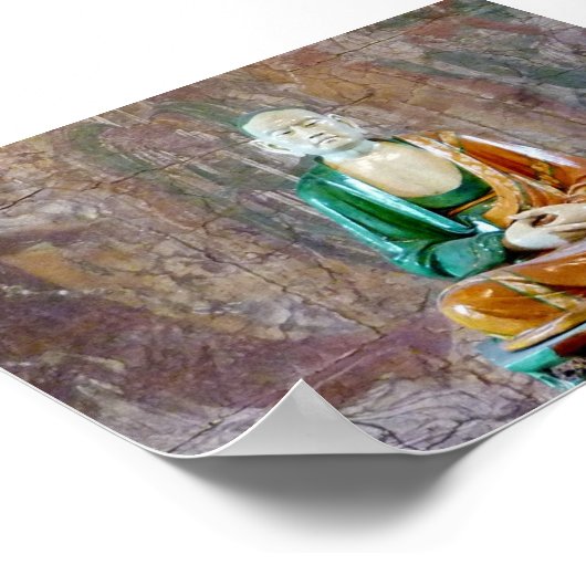 アンティーク陶器仏 ポスター (角)