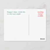 アンティーク集荷トラック葉書カスタマイズ#1-  ポストカード (裏面)