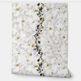 アンティーク離れ花植物果皮スティック 壁紙