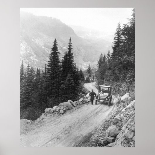 アンティーク電気自動車： 1919 ポスター (正面)