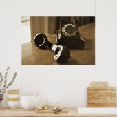 アンティーク電話 ポスター (キッチン)