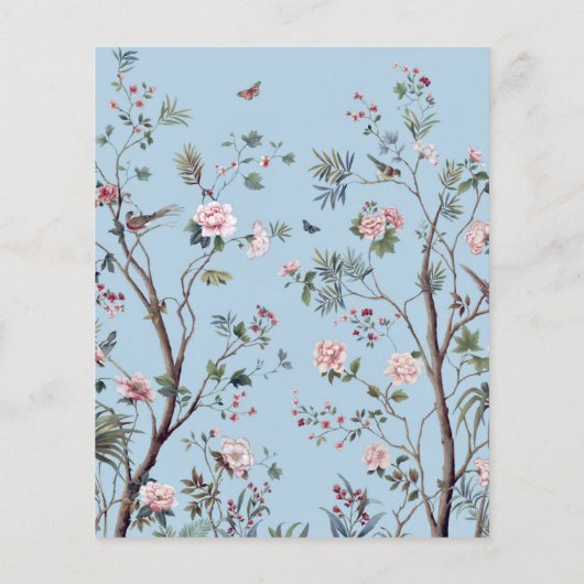 アンティーク青フローラ (裏面)