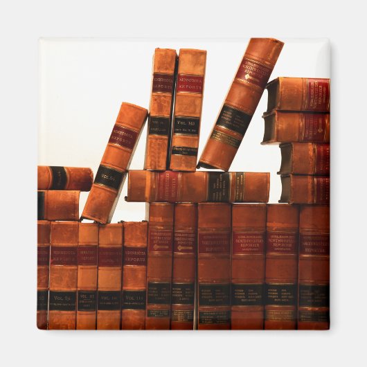 アンティーク革書籍 マグネット (正面)