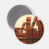 アンティーク革書籍 マグネット (正面/裏面)