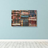 アンティーク革製本 キャンバスプリント (インサイチュ (ウッドフロア))