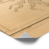 アンティーク音の地図 ポスター (角)