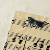 アンティーク音楽とシアターマスク ビーチタオル (インサイチュ)