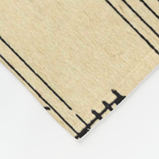 アンティーク音楽とシアターマスク フリースブランケット (角)