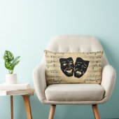 アンティーク音楽とシアターマスク ランバークッション (椅子)