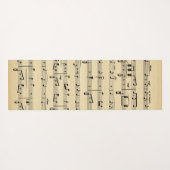 アンティーク音楽と劇場用マスク ヨガマット (裏面(横))