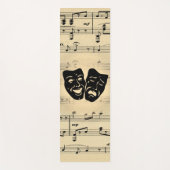 アンティーク音楽と劇場用マスク ヨガマット (正面)