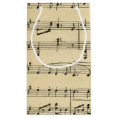 アンティーク音楽テーマ スモールペーパーバッグ (裏面)