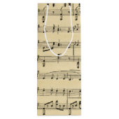 アンティーク音楽テーマ ワインギフトバッグ (裏面)