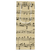 アンティーク音楽テーマ ワインギフトバッグ (正面)