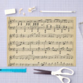 アンティーク音楽テーマ 薄葉紙 (クラフト)
