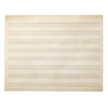 アンティーク音楽フェイク原稿紙据置