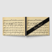 アンティーク音楽結婚のゲストブック ゲストブック (全面)