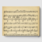 アンティーク音楽結婚のゲストブック ゲストブック (裏面)