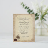 アンティーク音楽結婚のテーマ招待状 招待状 (スタンド正面)