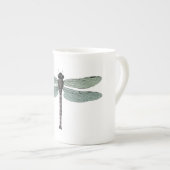 アンティーク類型ヴィンテージトンボ ボーンチャイナマグカップ (正面右)