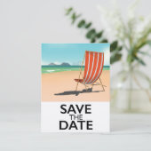 アンティーク風ビーチデッキチェアのSave the Date (スタンド正面)