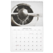 アンティーク飛行機バイプレーン12ヶ月カレンダー カレンダー (1月 2026)