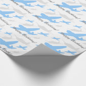 アンティーク飛行機 ラッピングペーパー (角)