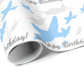 アンティーク飛行機 ラッピングペーパー (ロールコーナー)