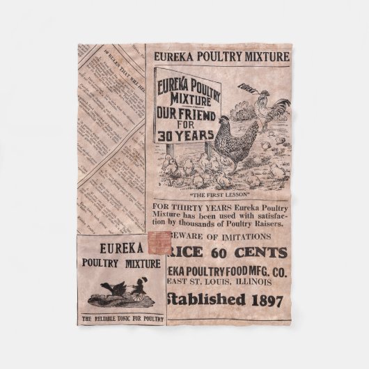 アンティーク食べ物を与えキャニスタ フリースブランケット (正面)