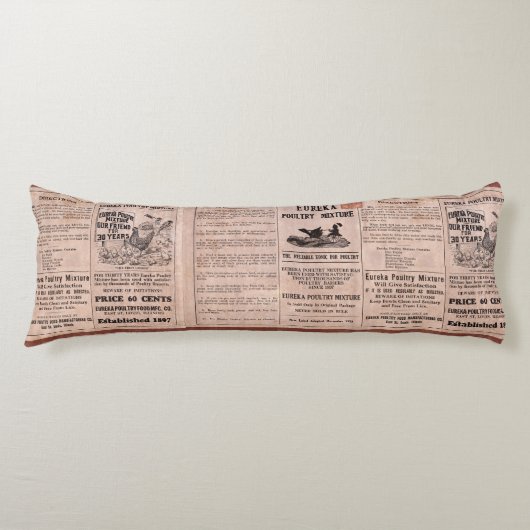 アンティーク食べ物を与えキャニスタ ボディピロー (正面)