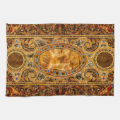 アンティーク飾イタリアン形石模様 キッチンタオル (横)