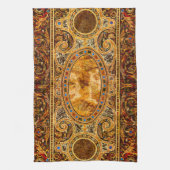 アンティーク飾イタリアン形石模様 キッチンタオル (縦)