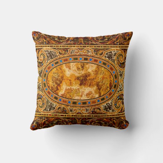 アンティーク飾イタリアン形石模様 クッション (裏面)