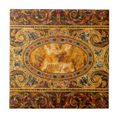 アンティーク飾イタリアン形石模様 タイル (正面)