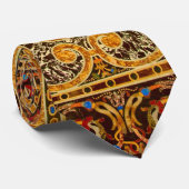 アンティーク飾イタリアン形石模様 ネクタイ (ロール)