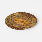 アンティーク飾イタリアン形石模様 ペーパープレート (アングル)