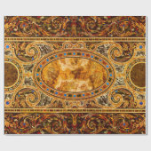 アンティーク飾イタリアン形石模様 ラッピングペーパー (フラット)