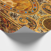 アンティーク飾イタリアン形石模様 ラッピングペーパー (角)