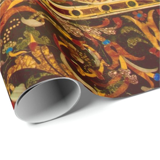 アンティーク飾イタリアン形石模様 ラッピングペーパー (ロールコーナー)