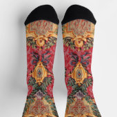 アンティーク飾フランスの花模様 ソックス (上部)