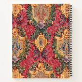 アンティーク飾フランスの花模様 ノートブック (裏面)