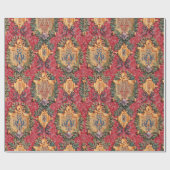 アンティーク飾フランスの花模様 ラッピングペーパー (フラット)