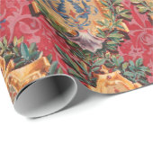 アンティーク飾フランスの花模様 ラッピングペーパー (ロールコーナー)